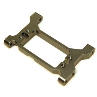 STRC Aluminum Solid One-Piece HD Servo Mounting Bracket / Chassis Brace TRX-4 (Gun Metal)