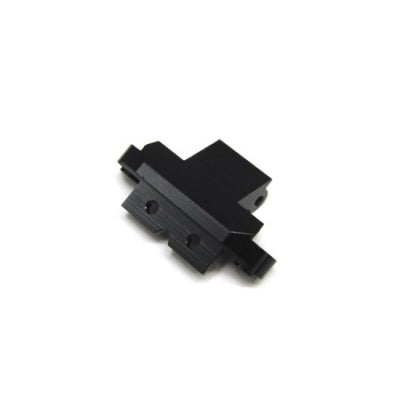STRC CNC Machined Aluminum Front Skid Plate/Hinge-pin Mount (Black) Yeti