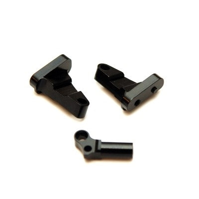 STRC Aluminum Center Transmission Mounting Blocks SCX10 II (3 pcs) (Black)