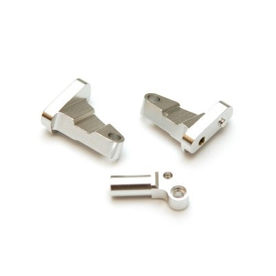 STRC Aluminum Center Transmission Mounting Blocks SCX10 II (3 pcs) Silver