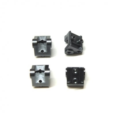 STRC Aluminum Lower Shock/Suspension Link Mount SCX10 II (4 pcs) (Gun Metal)