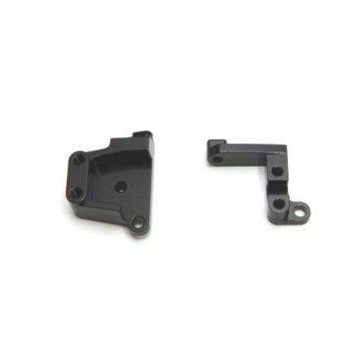 STRC Front Servo Mount Brackets (1 Pair) SCX10 II (Black)