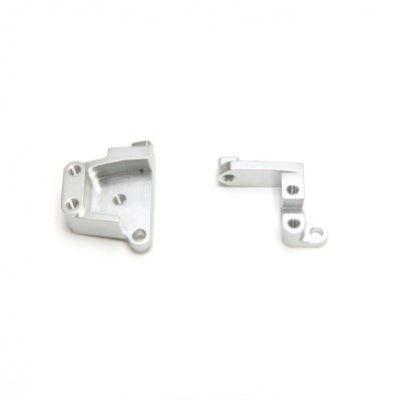 STRC Front Servo Mount Brackets (1 Pair) SCX10 II (Silver)