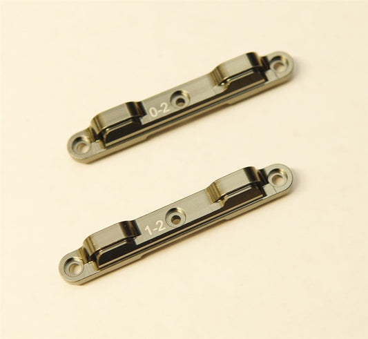 STRC Aluminum Rear Toe-In Suspension Block Combo Set for DR10 - Gun Metal