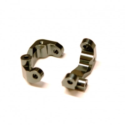 STRC Aluminum Caster Blocks for Associated DR10 - Gun Metal (2)