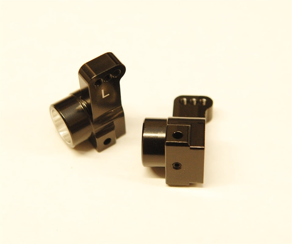 STRC Aluminum Rear Hub Carriers 0 degree Toe-in for Associated DR10 - Black (2)