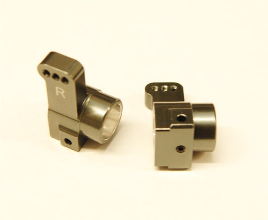 STRC Aluminum Rear Hub Carriers 0 degree Toe-in for Associated DR10 - Gun Metal (2)