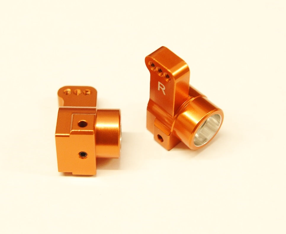 STRC Aluminum Rear Hub Carriers 0 degree Toe-in for Associated DR10 - Orange (2)