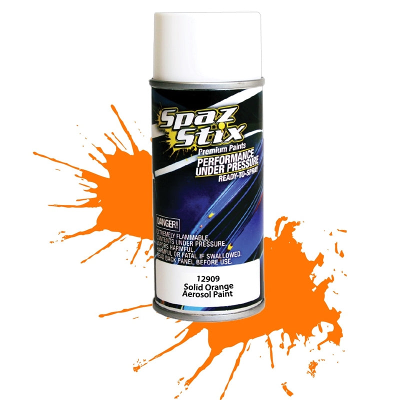 Spaz Stix Solid Orange Aerosol Paint 3.5oz