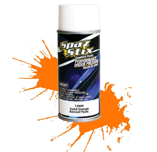 Spaz Stix Solid Orange Aerosol Paint 3.5oz