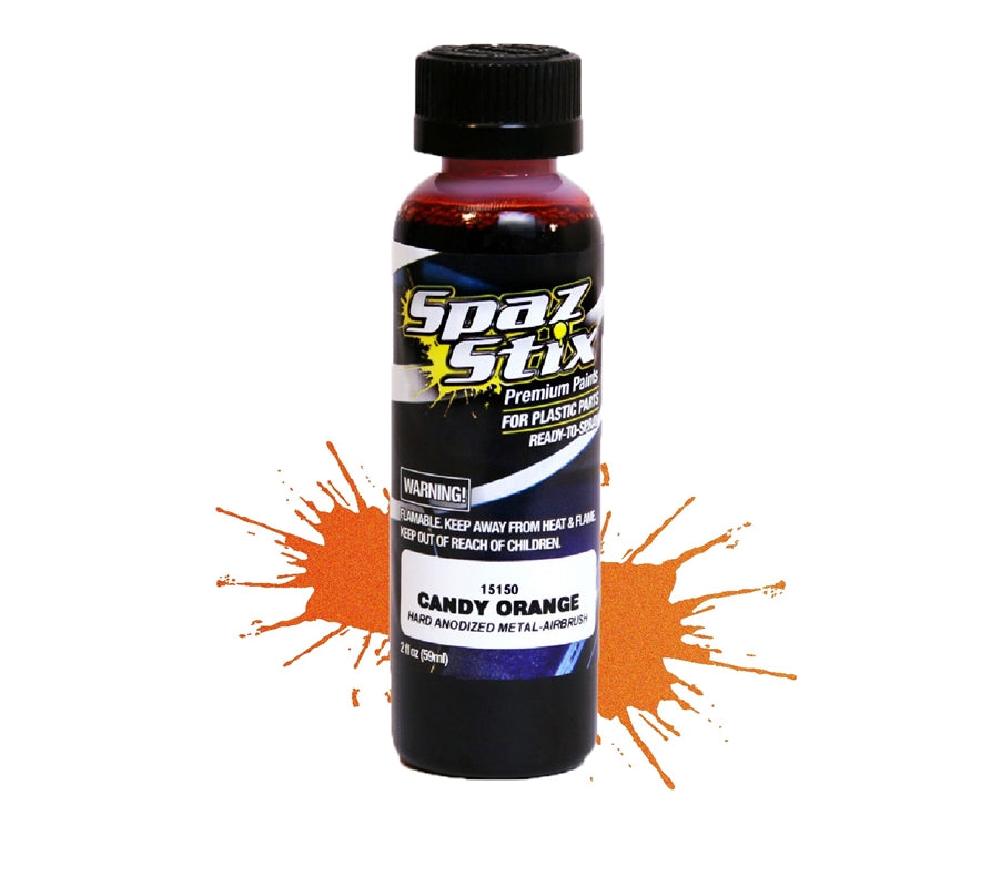 Spaz Stix Candy Orange Airbrush Paint 2oz