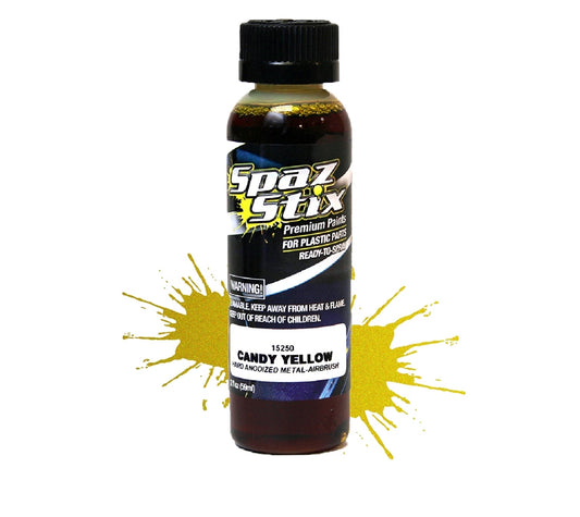 Spaz Stix Candy Yellow Airbrush Paint 2oz