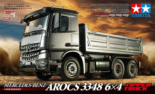 Tamiya RC 1/14 Mercedes-Benz Arocs 3348 6x4 Tipper Truck
