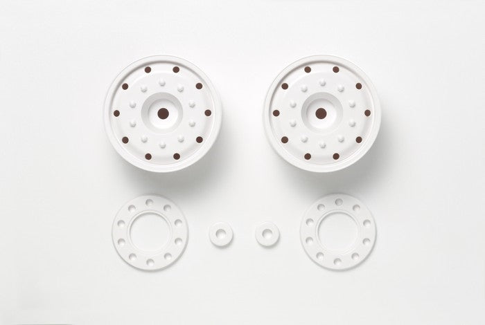 Tamiya RC 30mm Hex Hub Wheels 2pcs - White
