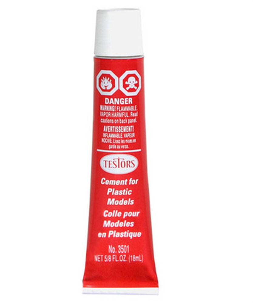 Testors Plastic Model Cement, 5/8 oz