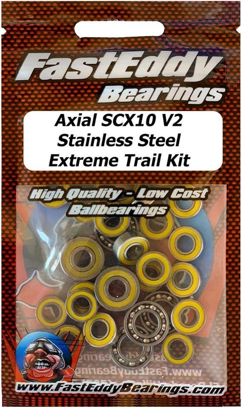 Fast Eddy Bearings Axial SCX-10 II SS EXTREME Bearing Kit