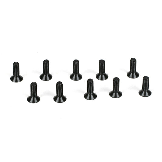 Team Losi Racing Flathead Screws, M2 x 6mm (10)
