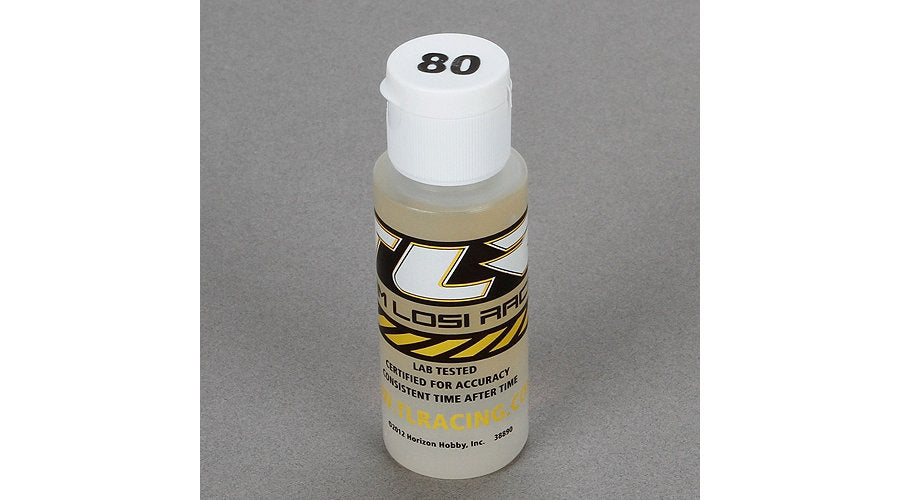 Team Losi Racing Silicone Shock Oil (80wt, 2oz)
