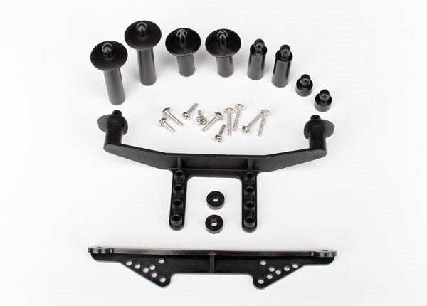 Traxxas Body Mount Front & Rear Body Post and Hardware (Black)