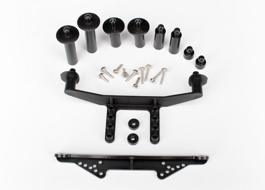 Traxxas Body Mount Front & Rear Body Post and Hardware (Black)