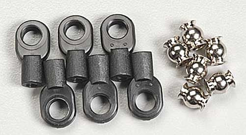 Traxxas Rod Ends w/Hollow Balls Small Revo (6)