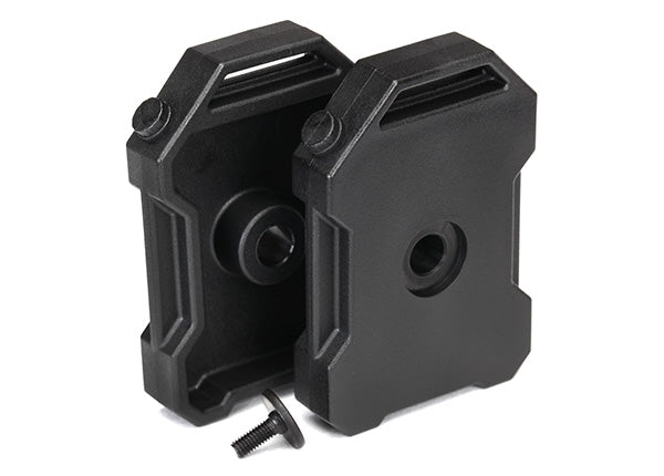 Traxxas Fuel canisters (black) (2) / 3x8 FCS (1) TRX-4