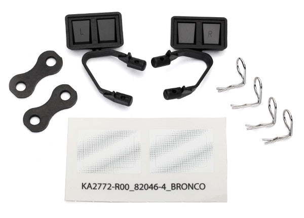 Traxxas Mirrors Side Black (left & right)
