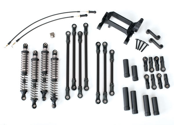 Traxxas Long Arm Lift Kit TRX-4 Complete Black (Black-Anodized Shocks)