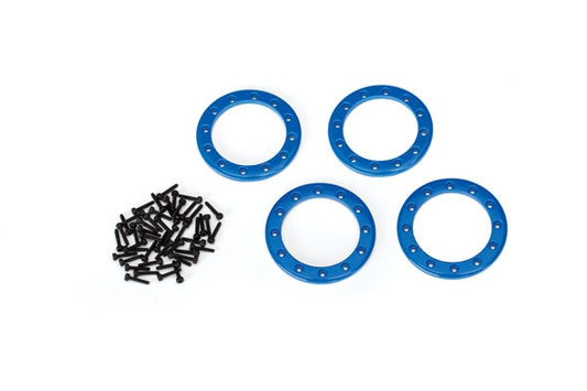 Traxxas 1.9" Beadlock Rings Blue Aluminum (4)