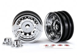 Traxxas Wheels 1.9" Chrome with Center Caps (2) TRX-4