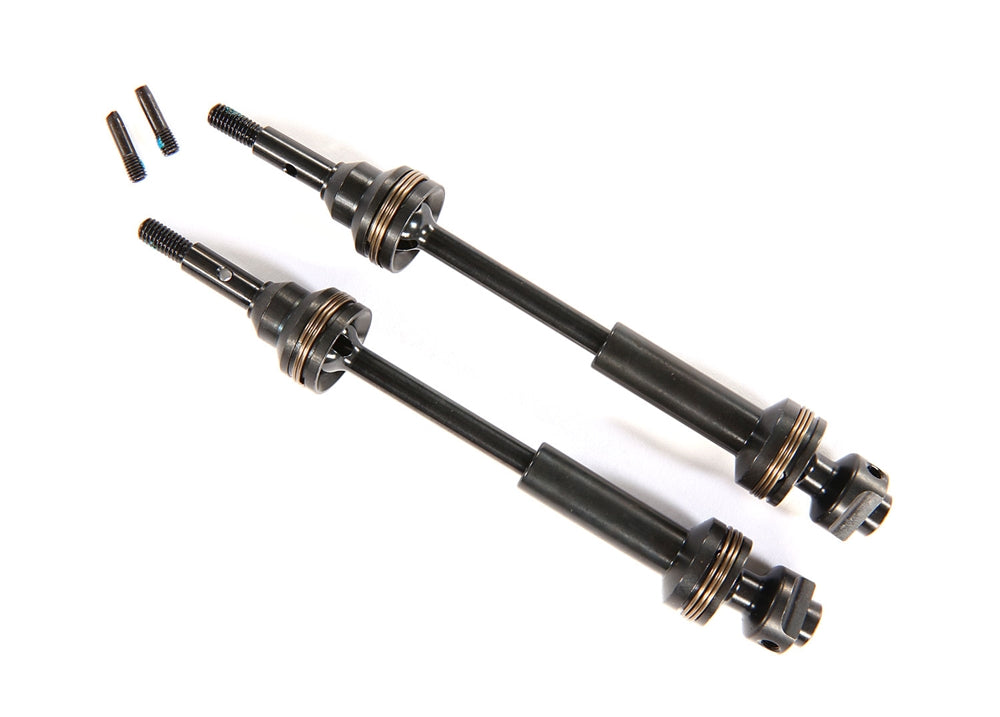 Traxxas Driveshafts, Front, Steel-spline Constant-velocity (Complete Assembly) (2)