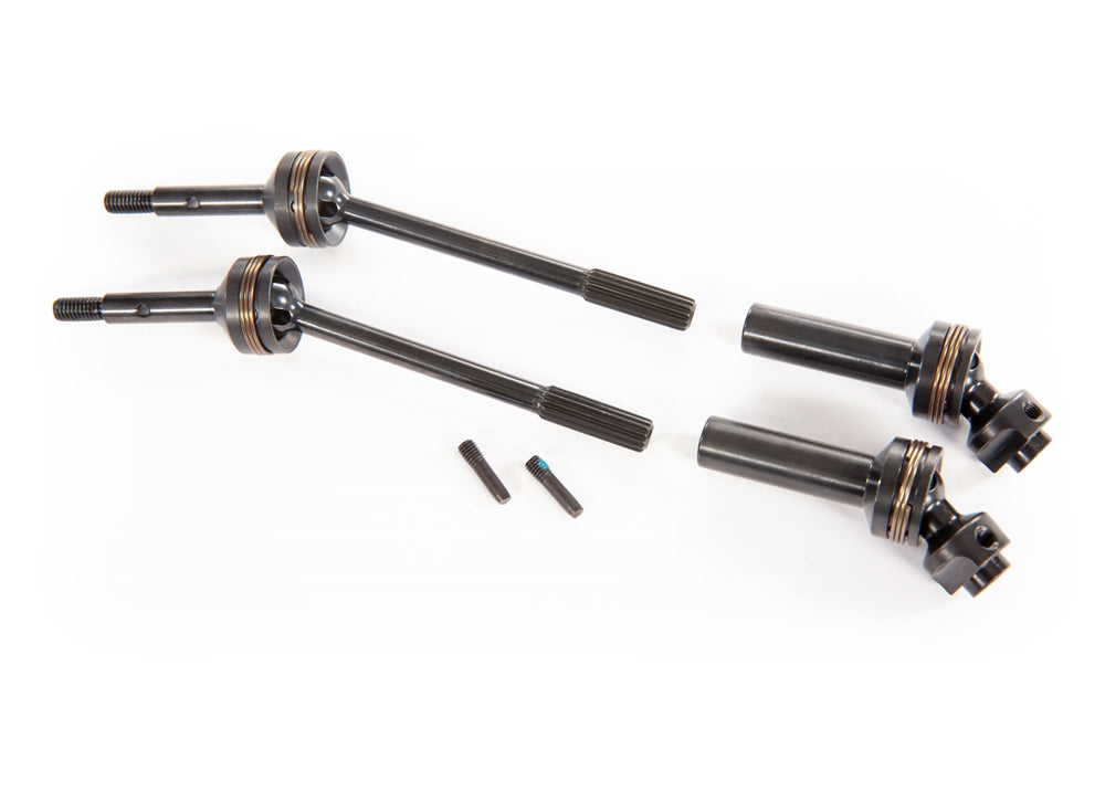 Traxxas Driveshafts, Front, Steel-spline Constant-velocity (Complete Assembly) (2)
