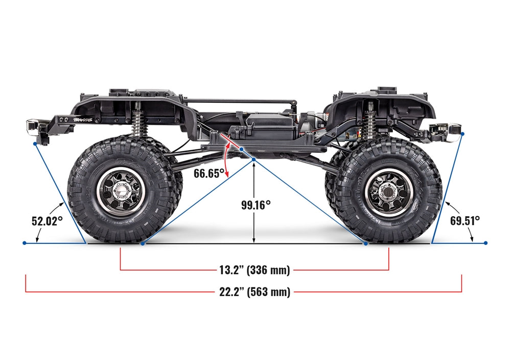 Traxxas TRX-4 High Trail RTR with 1979 Chevy K10 Cheyenne Body - Assorted Colors