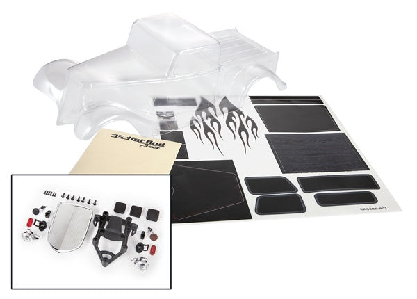 Traxxas Factory Five '35 Hot Rod Truck Complete Body Set (Clear)