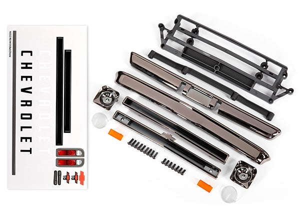 Traxxas Drag Slash C10 Body Accessories, Black Chrome