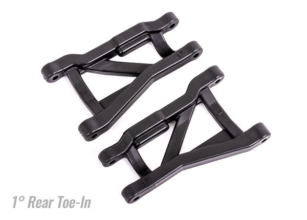 Traxxas Drag Slash HD Rear Suspension Arms, 1 degree toe, Black