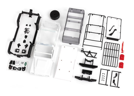 Traxxas TRX-4M Body, Land Rover Defender, Complete (unassembled), White