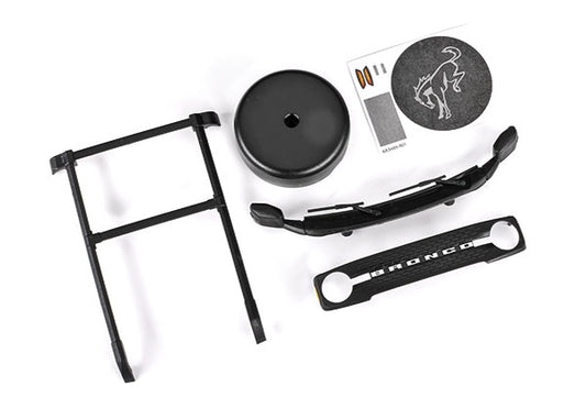 Traxxas Roof rack, spare tire cover, cowl, grille for TRA9711 body