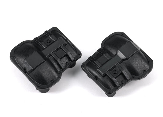Traxxas Differential cover, front or rear (black) (2), TRX-4M