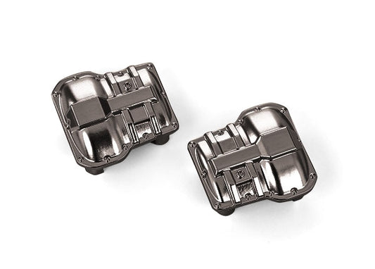 Traxxas Differential cover, front or rear (black chrome), TRX-4M (2)