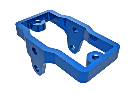 Traxxas Servo mount, 6061-T6 aluminum, TRX-4M, Blue