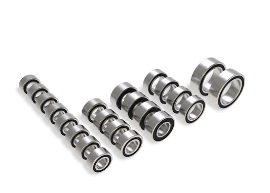Traxxas Ball bearing set, black rubber sealed, complete, TRX-4M