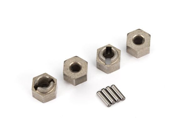 Traxxas Wheel hubs, 7mm hex (steel) (4), TRX-4M