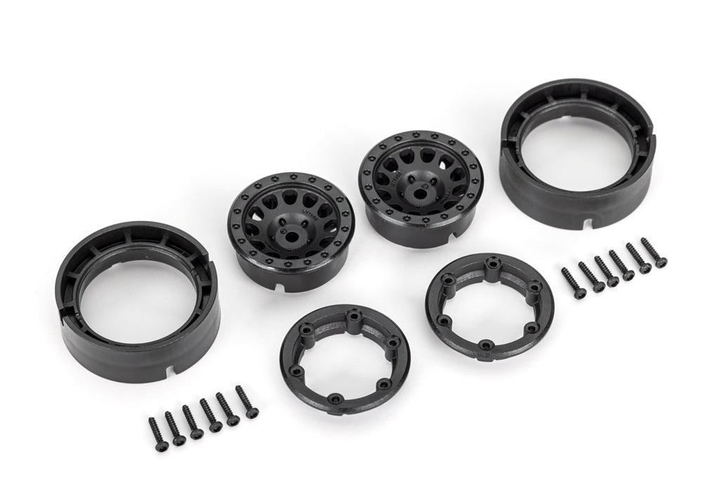 Traxxas Wheels, 1.0", Method Race 105 Beadlock (black) (2). TRX-4M