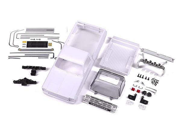 Traxxas TRX-4M Body, Chevrolet K10, Complete (unassembled), White