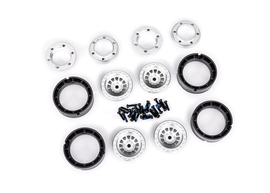Traxxas Aluminum Wheels, 1.0", Silver Anodized (4), TRX-4M