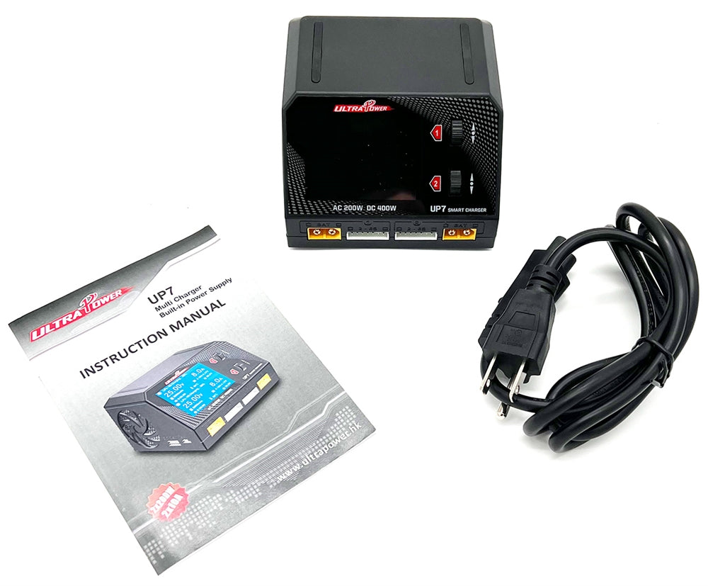 Ultra Power UP7 200W / 400W Dual Port Multi Chemistry AC / DC Charger