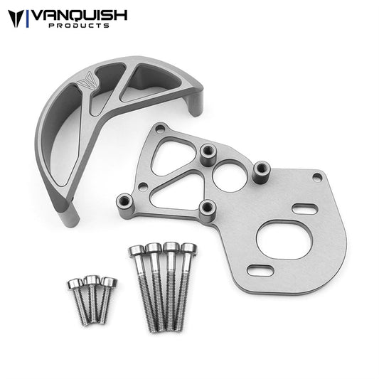 Vanquish Products VS4-10 Motor Mount / Gear Guard Clear Anodized