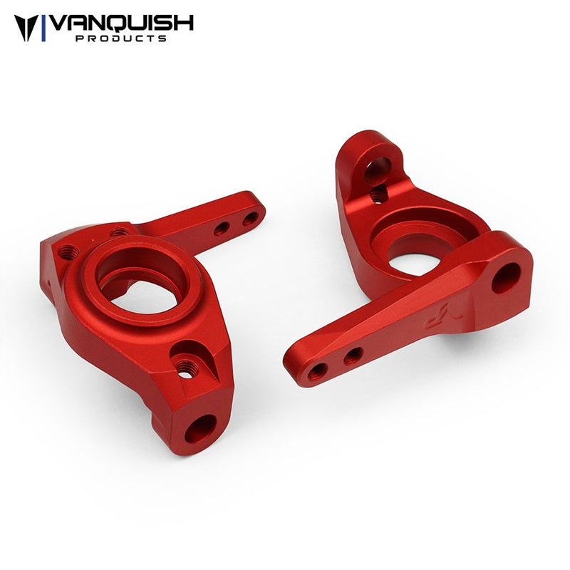 Vanquish Products Axial SCX10 8 Degree Knuckles Red Anodized