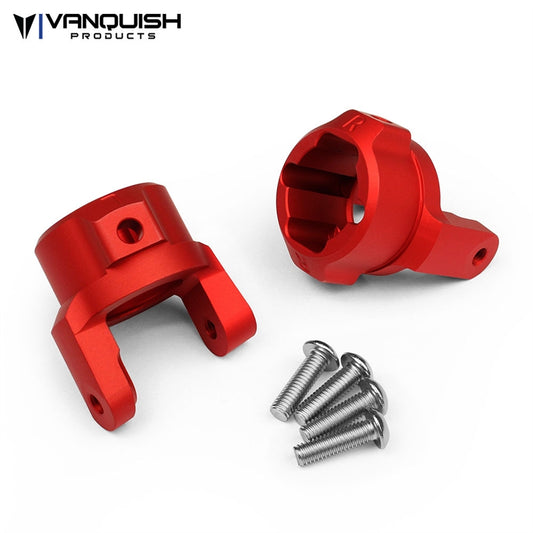 Vanquish Products Axial SCX10 8 Degree C-Hubs Red Anodized